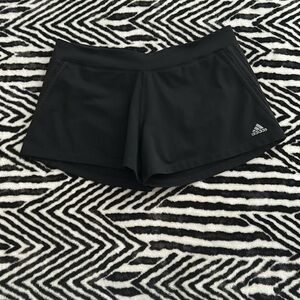 Adidas Womens Spandex Two In One Running Shorts Sz XL